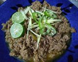 A picture of step 8 of Smokey dum mutton qeema.