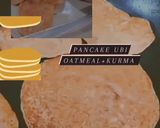 Foto langkah ke 4 dari resep Pancake Ubi Oatmeal Kurma untuk diet.