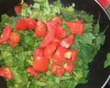 A picture of step 1 of Palak Batua and Broccoli ka saag.