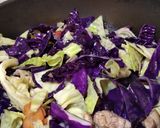 A picture of step 1 of Green and Purple Cabbage.