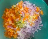 A picture of step 1 of Cucumber tomato Raita.