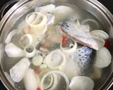 Hình bước làm 2 của món Canh ngót cá dĩa