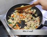 A picture of step 10 of Samak rice upma.