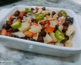 A picture of step 2 of Chana Chaat.