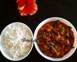 A picture of step 7 of Rajma-Chawal.