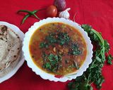 A picture of step 4 of Green moong dal.