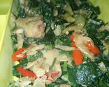 Foto langkah ke 7 dari resep Oseng daun lembayung (daun kacang panjang).