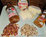 A picture of step 6 of Camembert Bacon Walnut Flatbread Bites.