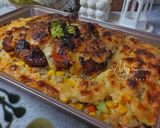 Foto langkah ke 11 dari resep Chicken Veggie Cheesy Baked Rice.