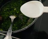 A picture of step 4 of Green Dahi Tikhari.