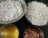A picture of step 1 of Healthy tasty masaledar(murmura) puffed rice and Jowar Dhani chiwda.