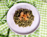 Foto del passaggio 5 della ricetta Risotto con spinaci e lardo