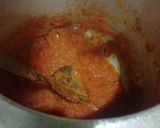 A picture of step 3 of Rasedar Potato in tomato puree.