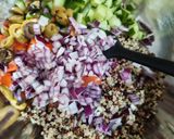 Szìnes quinoa saláta recept fázis 1 fotója