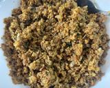 A picture of step 1 of Bitter gourd Staffing Mutton mince.
