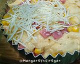 Foto langkah ke 4 dari resep Carbonara Cheese Bread Pie.