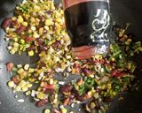 A picture of step 4 of Vegetables Rice.