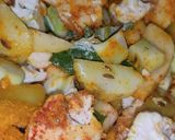 A picture of step 1 of Aloo gobhi.
