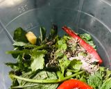 A picture of step 1 of G G chutney-Ginger Green Chutney.