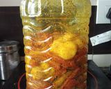 A picture of step 6 of Gajar- kadam ka achaar.
