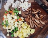 รูปขั้นตอนการทำที่ 1 ของ ข้าวผัดแปะก๊วยธัญพืช vegan