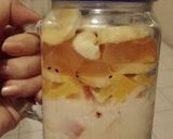 Foto langkah ke 7 dari resep Angel's 1st Overnight Oats mix Apple, Pisang, Sunkist, Nata de coco.