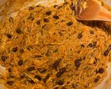 A picture of step 3 of Southwestern stuffed poblanos.