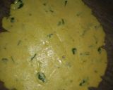 A picture of step 2 of Makki roti.