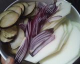 Foto del paso 1 de la receta: Salteado de berenjenas y calabacín con salsa...😊🤔🤨