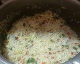 A picture of step 4 of Veggi fried rice.