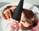 Foto langkah ke 10 dari resep Pancake blackpink with ice cream.