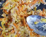 A picture of step 4 of Zucchini carrot patties-vegan style.