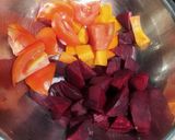 A picture of step 1 of Beet root soup.