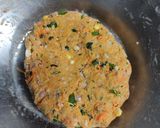 A picture of step 3 of Coin paratha.