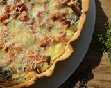 Une image de l'étape 9 de Tarte aux blettes et lardons parfumée à l'ail fumé.