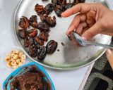 A picture of step 2 of Ferrero rocher dates.