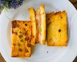 Hình bước làm 3 của món Bánh mì sandwich kẹp tôm nướng