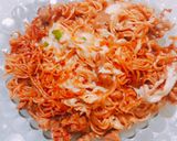 Hình bước làm 4 của món Mì sốt phô mai
