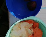 Zöldségchips recept fázis 1 fotója