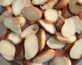 A picture of step 2 of Jackfruit Seeds Masala Chaat.