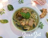 A picture of step 5 of Thai Green Curry Chicken.
