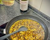 Foto del paso 5 de la receta: Bacalao a la miel sobre cama de alcachofas