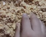 A picture of step 11 of Besan Gond Laddu.