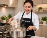 Hình bước làm 2 của món Canh hẹ đậu hủ trắng