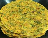 A picture of step 4 of Methi Lauki Thepla.