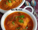 ढाबा स्टाईल दम आलू (dhaba style dum aloo recipe in Hindi) रेसिपी चरण 6 फोटो