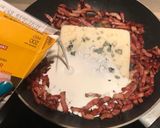 Foto del paso 3 de la receta Espaguetis al roquefort con bacon