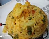 A picture of step 4 of Veggies Pulao.
