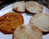 A picture of step 3 of Anday walay Burger 😋😋😋.