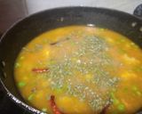 A picture of step 3 of Aloo Matar Ki Sabji without onion garlic.